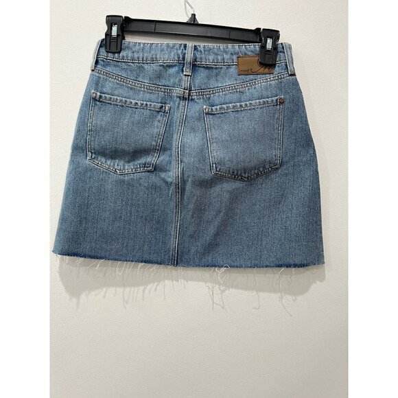 NWT MAVI JEANS Lindsay Cutoff Raw Hem Denim Miniskirt Indigo Size XS MSRP $88 - Picture 7 of 9